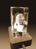3D Crystal Laser Engraved Medium Tower, Laser Engraved with Your Photo, Personalized Photo Gift, 3D Laser Engraved Etched Crystal - 3 People