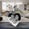 3D Crystal Laser Engraved Large Diamond, Laser Engraved with Your Photo, Personalized Photo Gift, 3D Laser Engraved Etched Crystal - 2 People