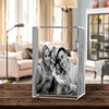 3D Crystal Laser Engraved Large Tower, Laser Engraved with Your Photo, Personalized Photo Gift, 3D Laser Engraved Etched Crystal - 2 People