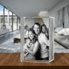3D Crystal Laser Engraved XLarge Tower, Laser Engraved with Your Photo, Personalized Photo Gift, 3D Laser Engraved Etched Crystal - 2 People