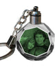 2D Laser Engraved Crystal Heart Keychain with LED Light from your Photograph - 1 Person