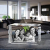 3D Crystal Laser Engraved Large Brick, Laser Engraved with Your Photo, Personalized Photo Gift, 3D Laser Engraved Etched Crystal - 4 People
