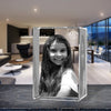 3D Crystal Laser Engraved Medium Tower, Laser Engraved with Your Photo, Personalized Photo Gift, 3D Laser Engraved Etched Crystal - 2 People